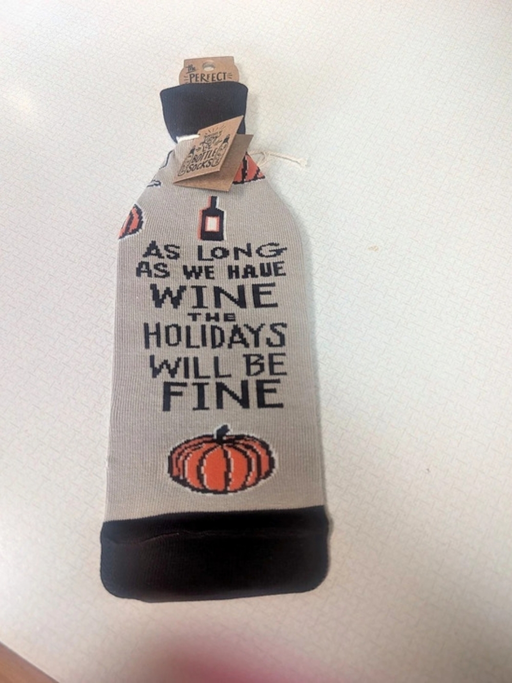 Primitives by Kathy As Long As We Have Wine The Holidays Will Be Fine Sleeve